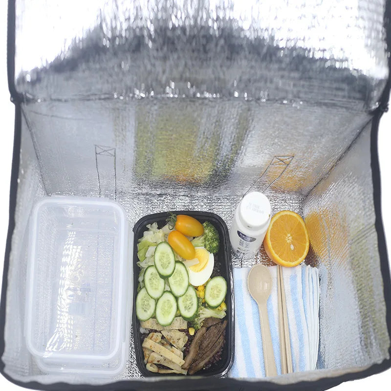 Minimalist Foldable Portable Food and Drink Insulated Bag
