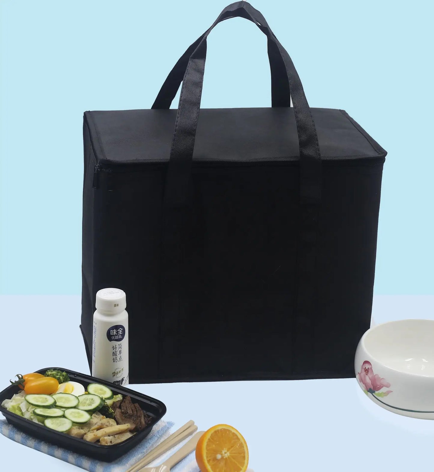 Minimalist Foldable Portable Food and Drink Insulated Bag