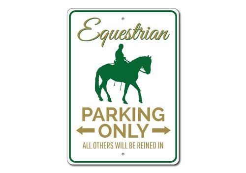 "Equestrian Parking" Sign, Version 2