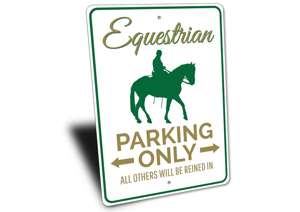 "Equestrian Parking" Sign, Version 2