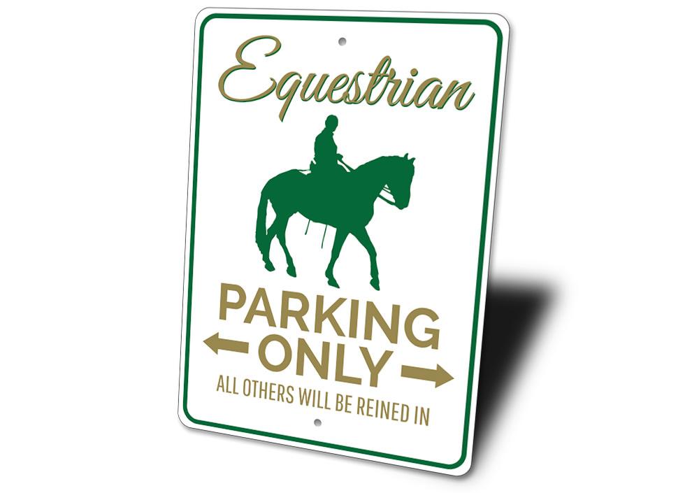 "Equestrian Parking" Sign, Version 2