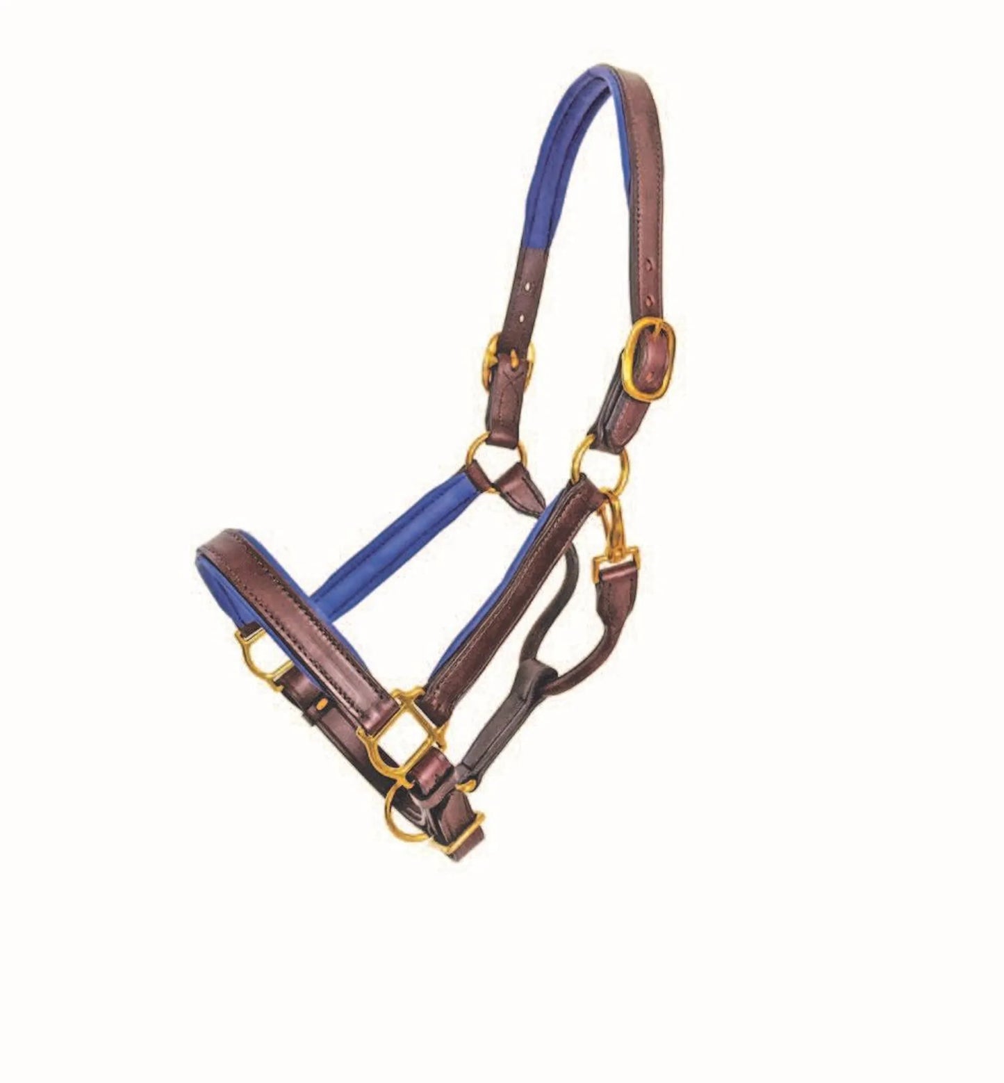 1" Brown Padded Halter