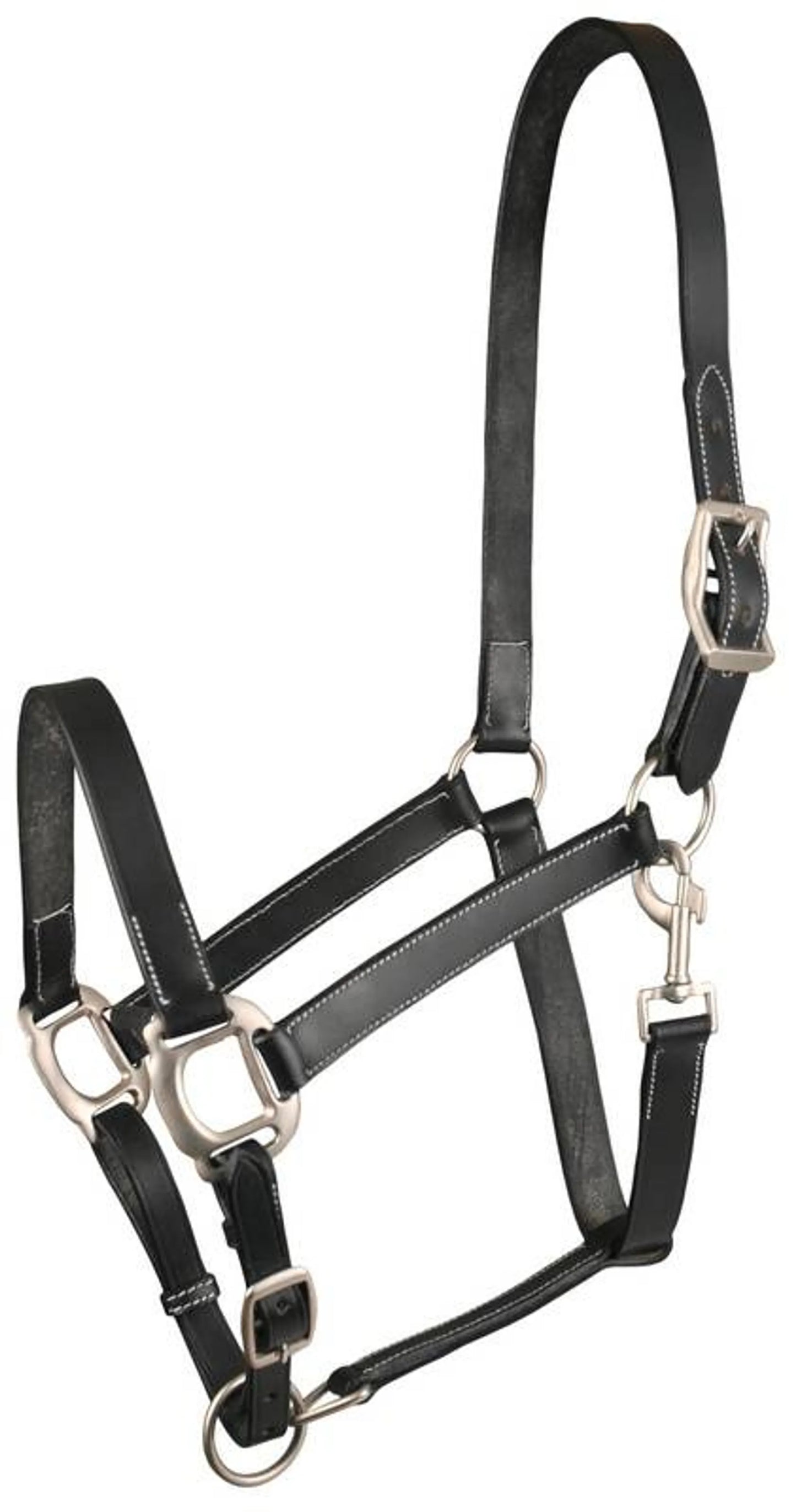 Gatsby Adjustable Leather Halter with Snap