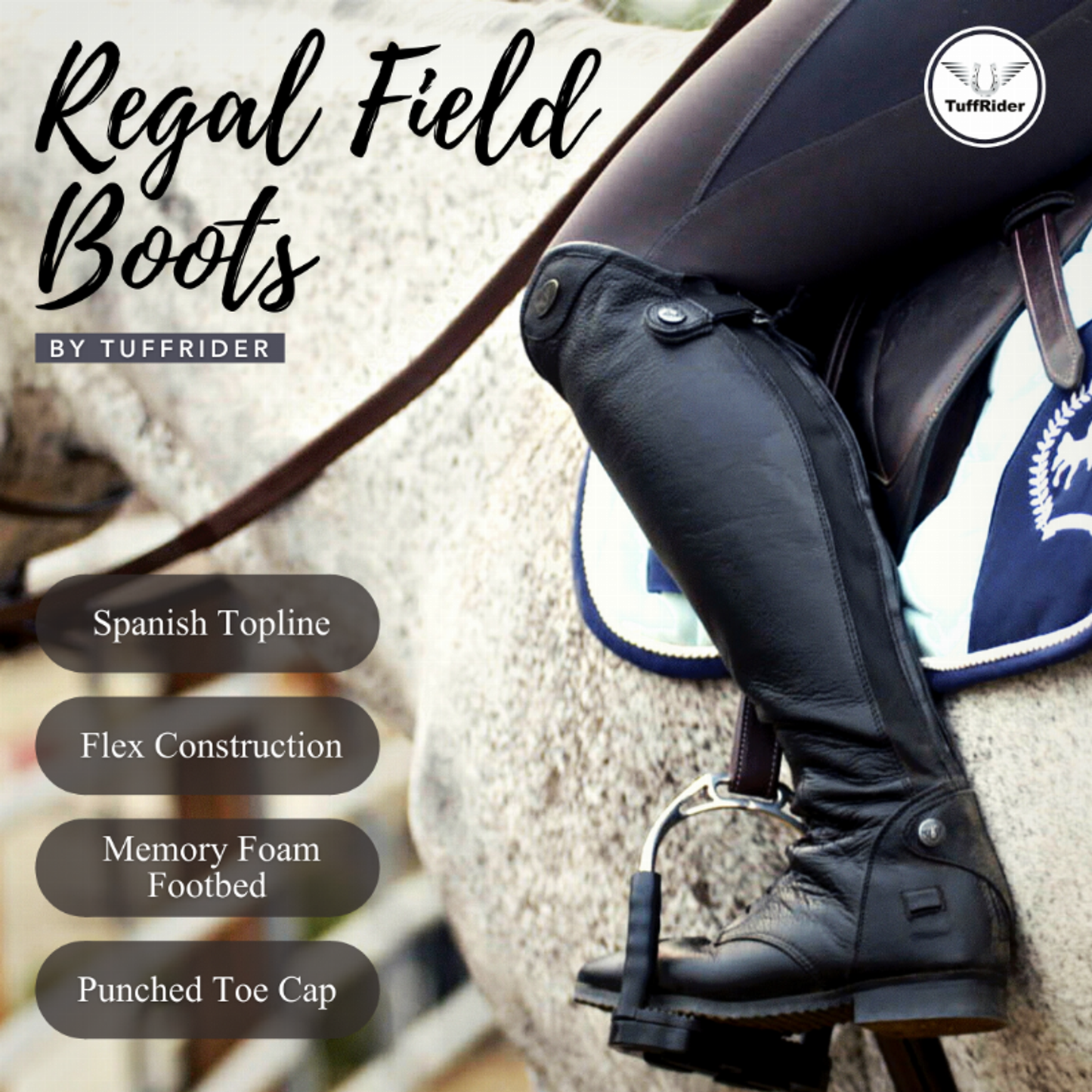 Tuffrider Women Leather Regal Field Boots