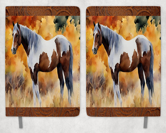 Horse Printed 8 Inch  A-5 Journal