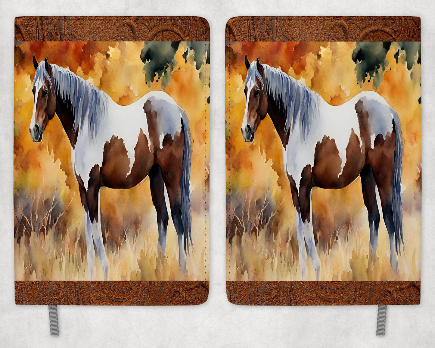 Horse Printed 8 Inch  A-5 Journal