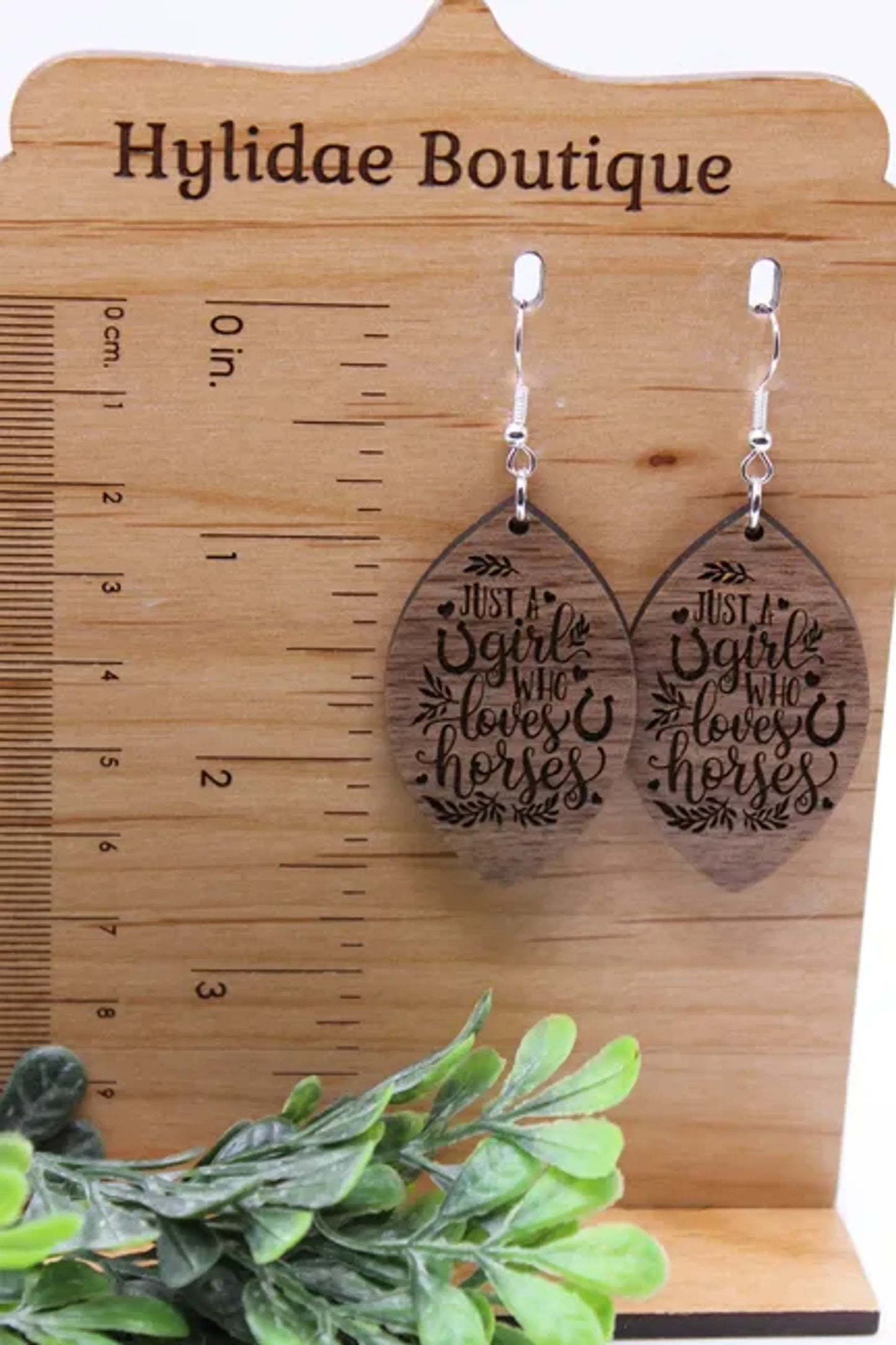 Just a Girl Who Loves Horses || Dangle Earrings