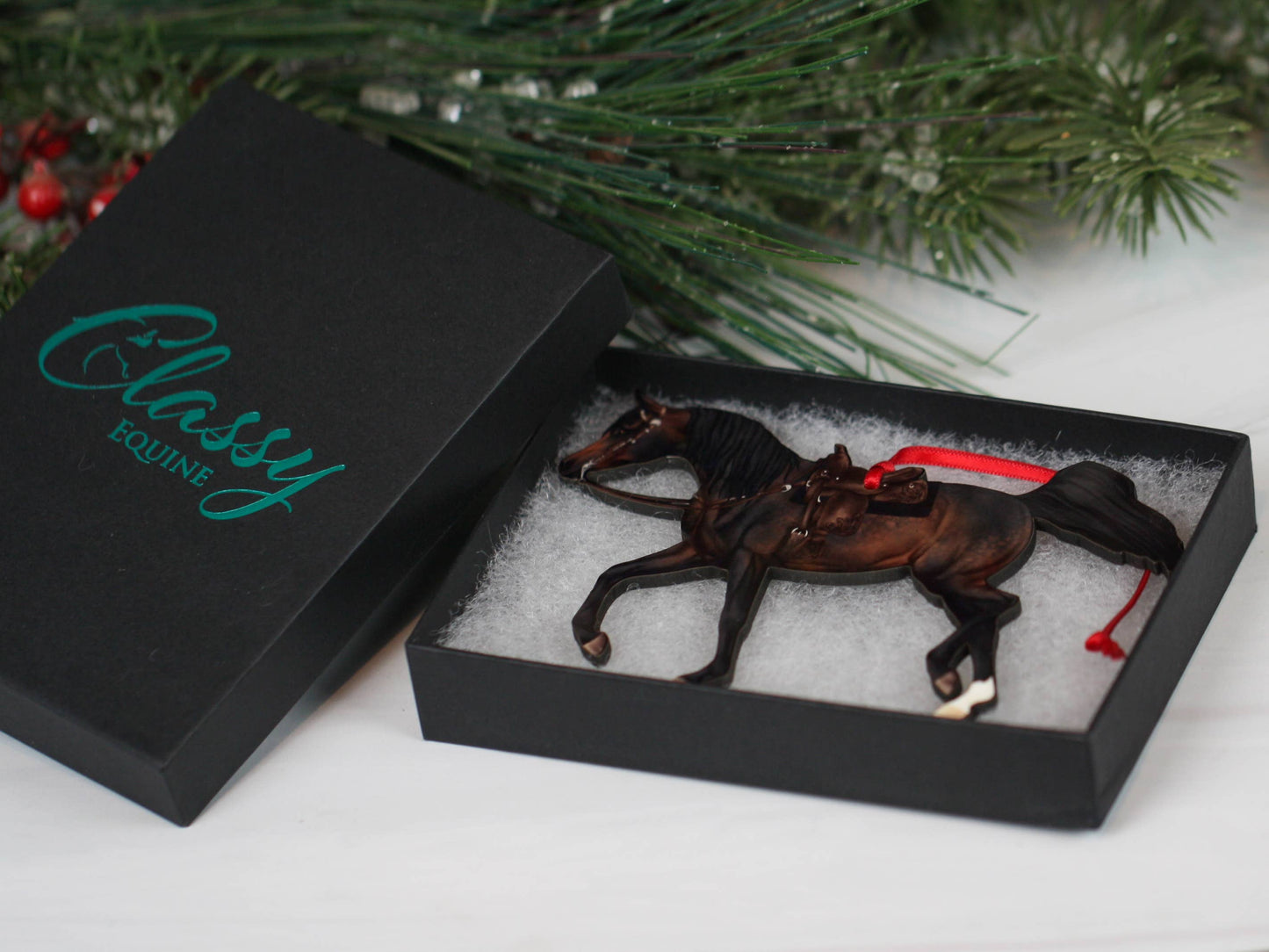 Arabian Horse Ornament - Seal Bay Western Riding Horse for Equestrian