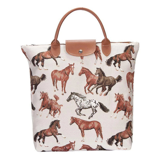 Running Horse Foldaway Grocery Bag