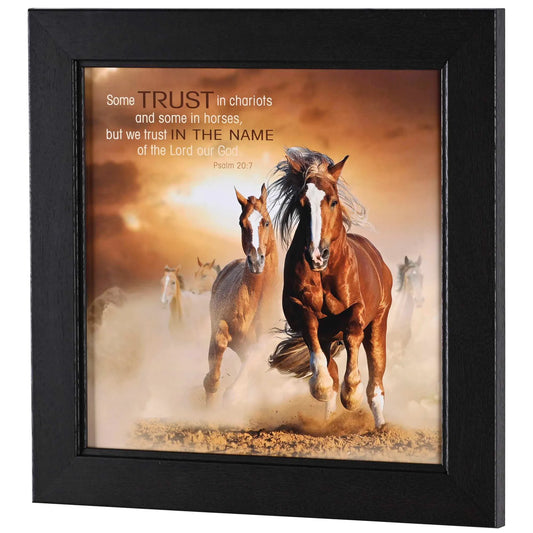 Framed Wall Art Some Trust In Chariots