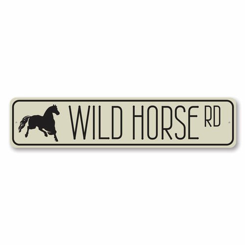 "Wild Horse Road" Sign