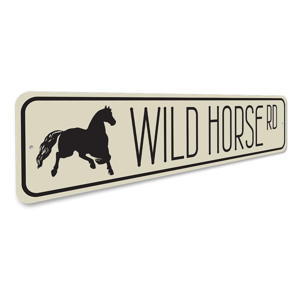 "Wild Horse Road" Sign