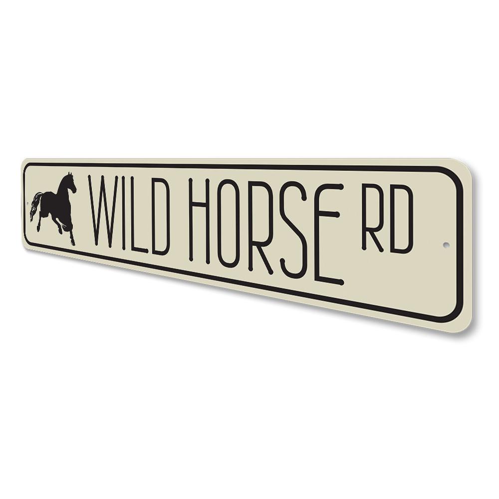 "Wild Horse Road" Sign