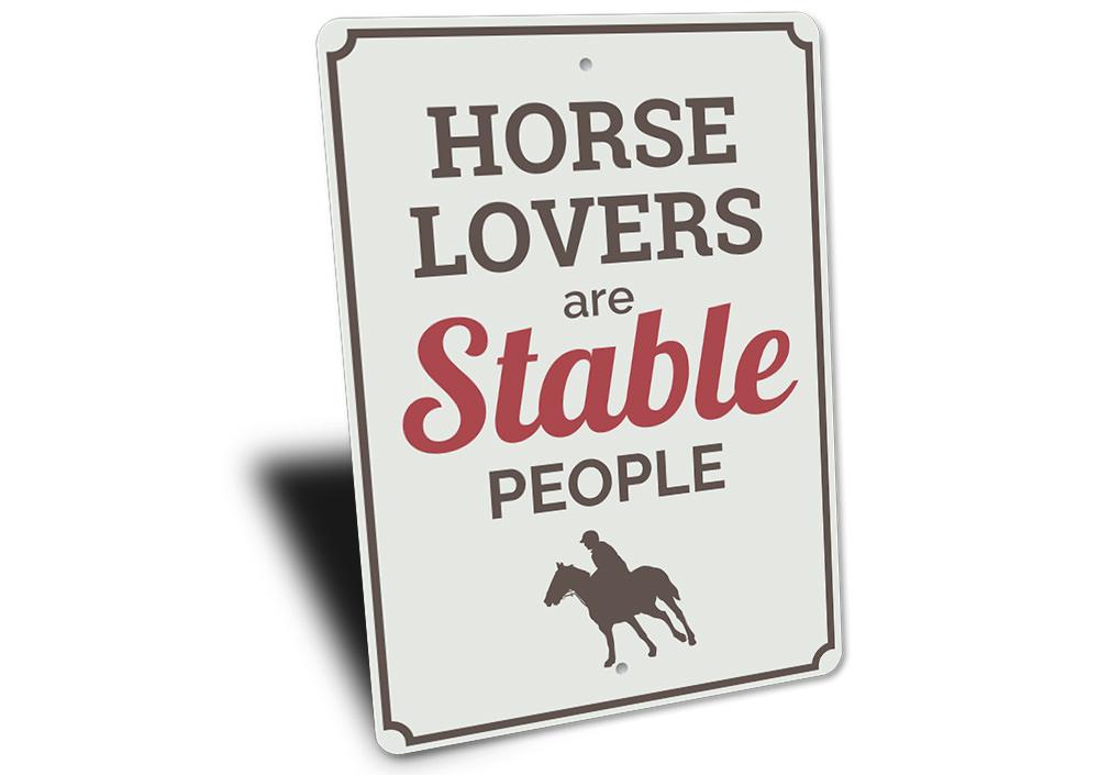 "Horse Lovers" Sign