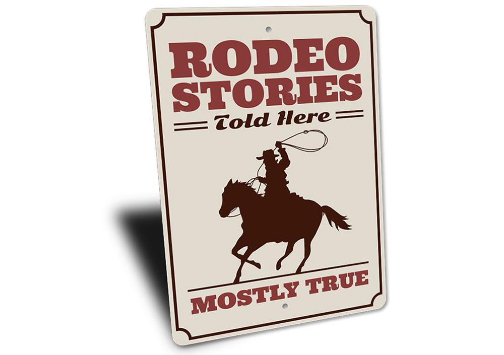 "Rodeo Stories" Sign