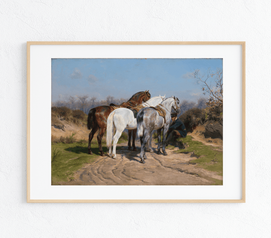 Horse Relay Art Print