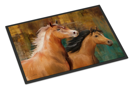 Horse Duo Mat  - Color: Horse duo | Pack Of: 1 | Type: Indoor/outdoor