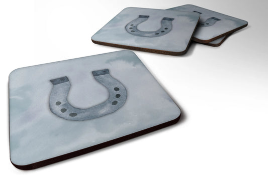 Horseshoe Watercolor Foam Coaster