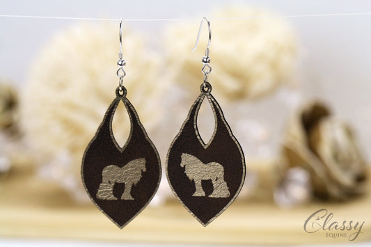 Gypsy Horse Silhouette Dangle Earrings - Multiple Color Options