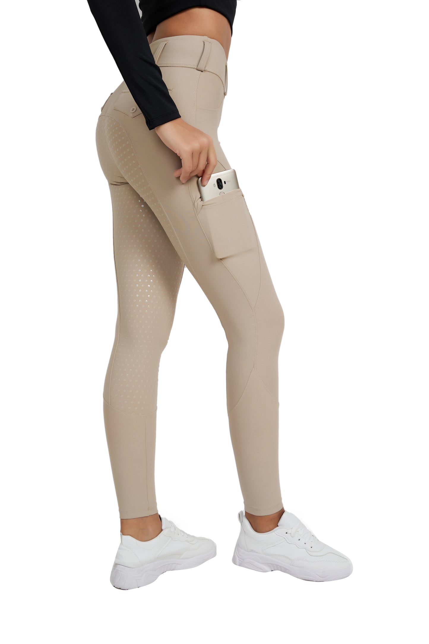 Full Seat Silicone Jodhpur Leggings Pants, Women