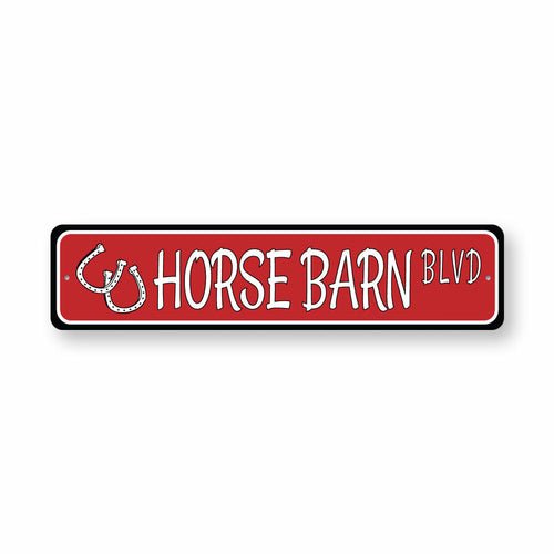 Horse Barn Street Sign