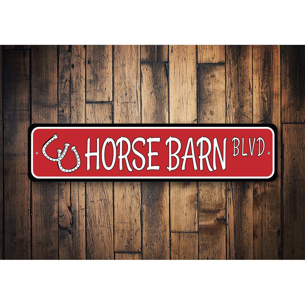 Horse Barn Street Sign