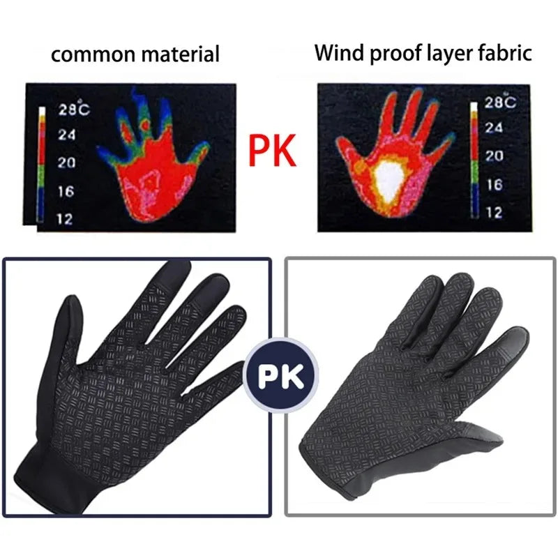 Windproof Breathable Touch Screen Compatible Riding Gloves