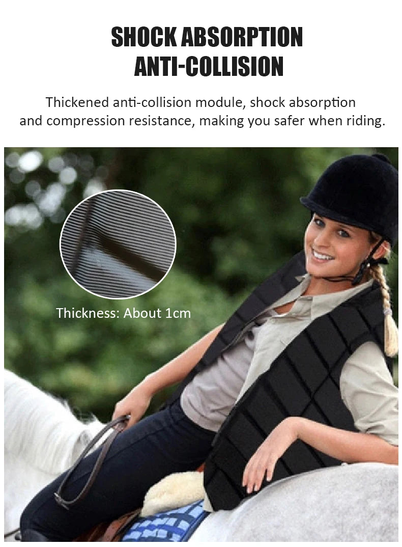 Equestrian Armor Protective Padded Vest