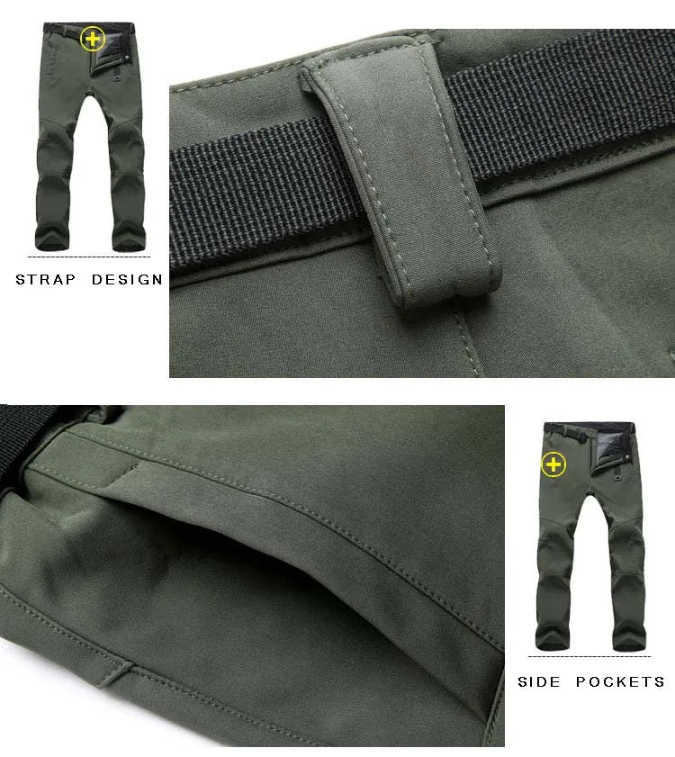 Winter Hiking Soft Shell Pants; Men's