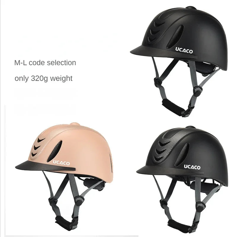 Ultralight Equestrian Helmet with Removable Brim, Unisex