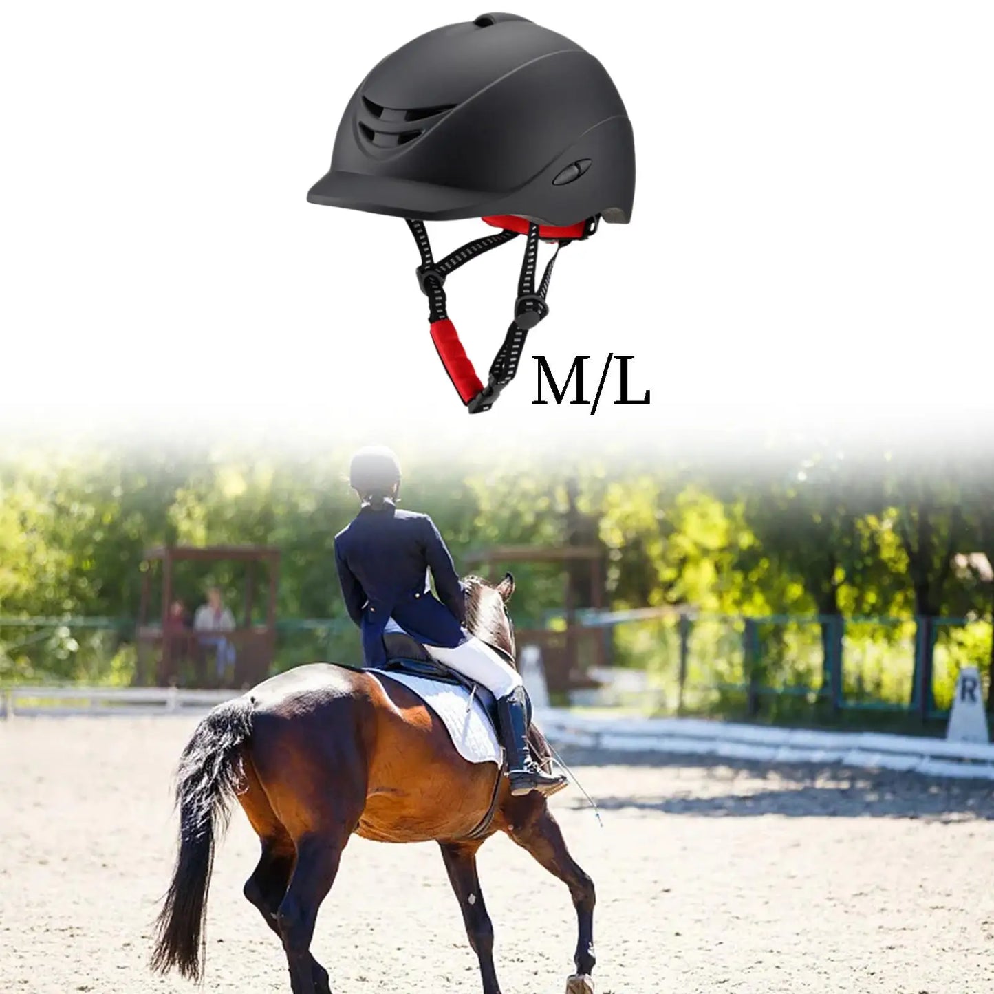 Riding Helmet with Adjustable/Removable Brim