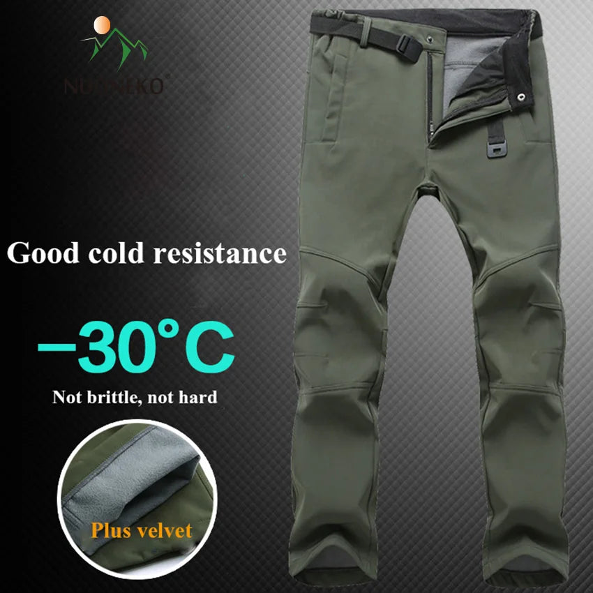 Winter Hiking Soft Shell Pants; Men's