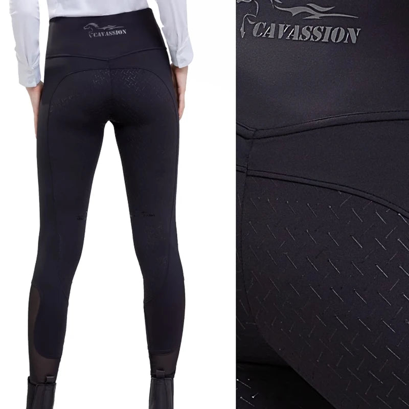 Cavassion Equestrian Elastic Silicone Breeches, Women's