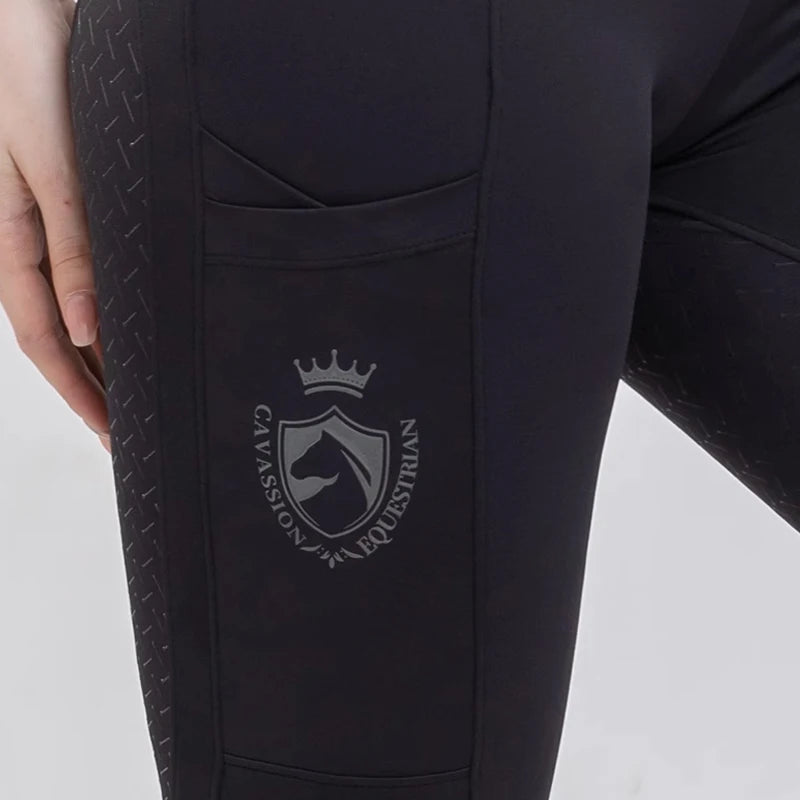 Cavassion Equestrian Elastic Silicone Breeches, Women's