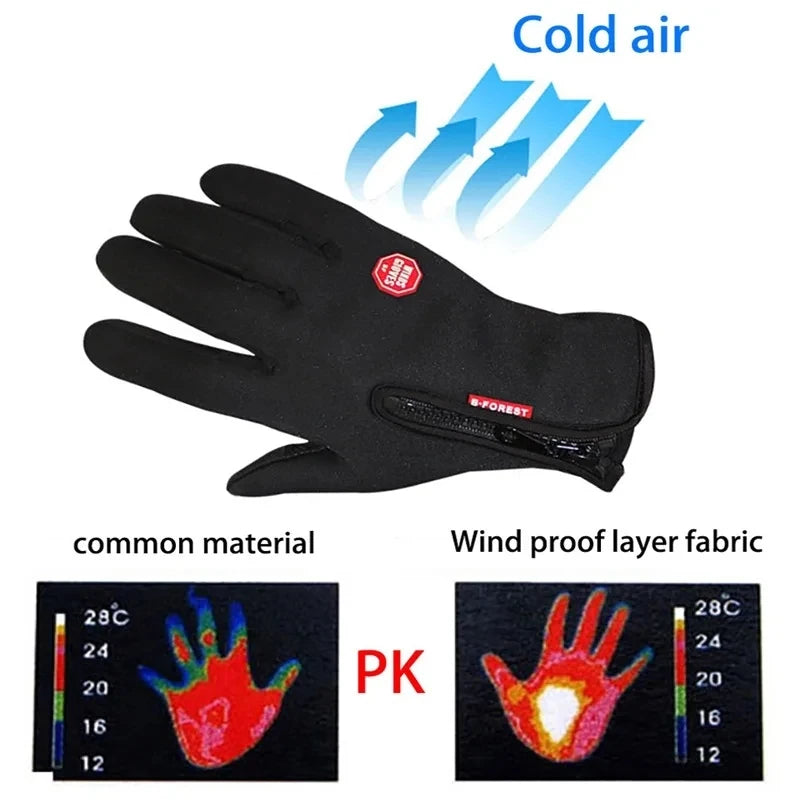 Windproof Breathable Touch Screen Compatible Riding Gloves