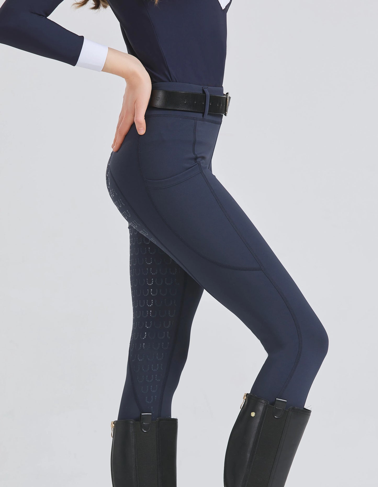 Slim-fitting Silicone Seat Riding Breeches, Women's