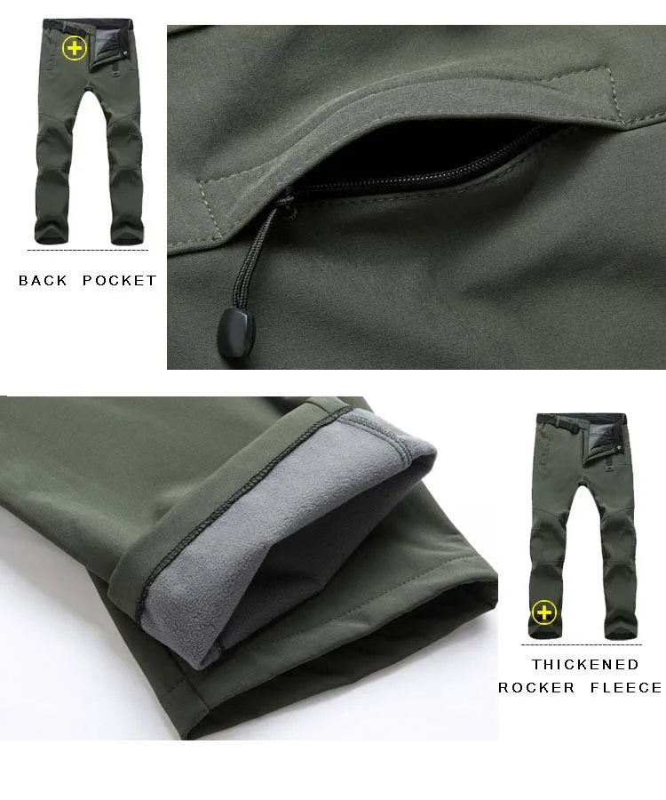 Winter Hiking Soft Shell Pants; Men's