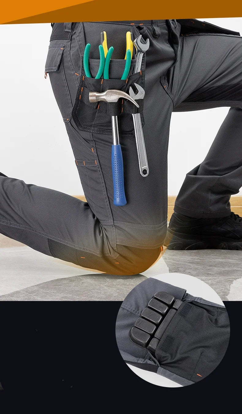 Wear-resistant Work Trousers; Men's