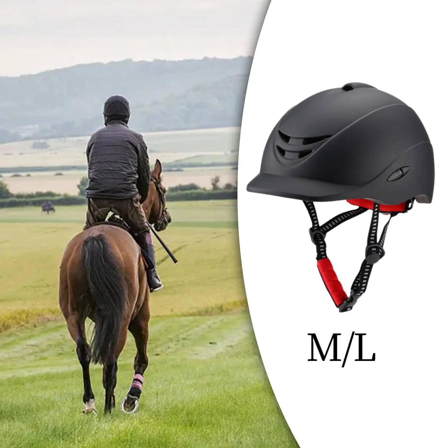 Riding Helmet with Adjustable/Removable Brim