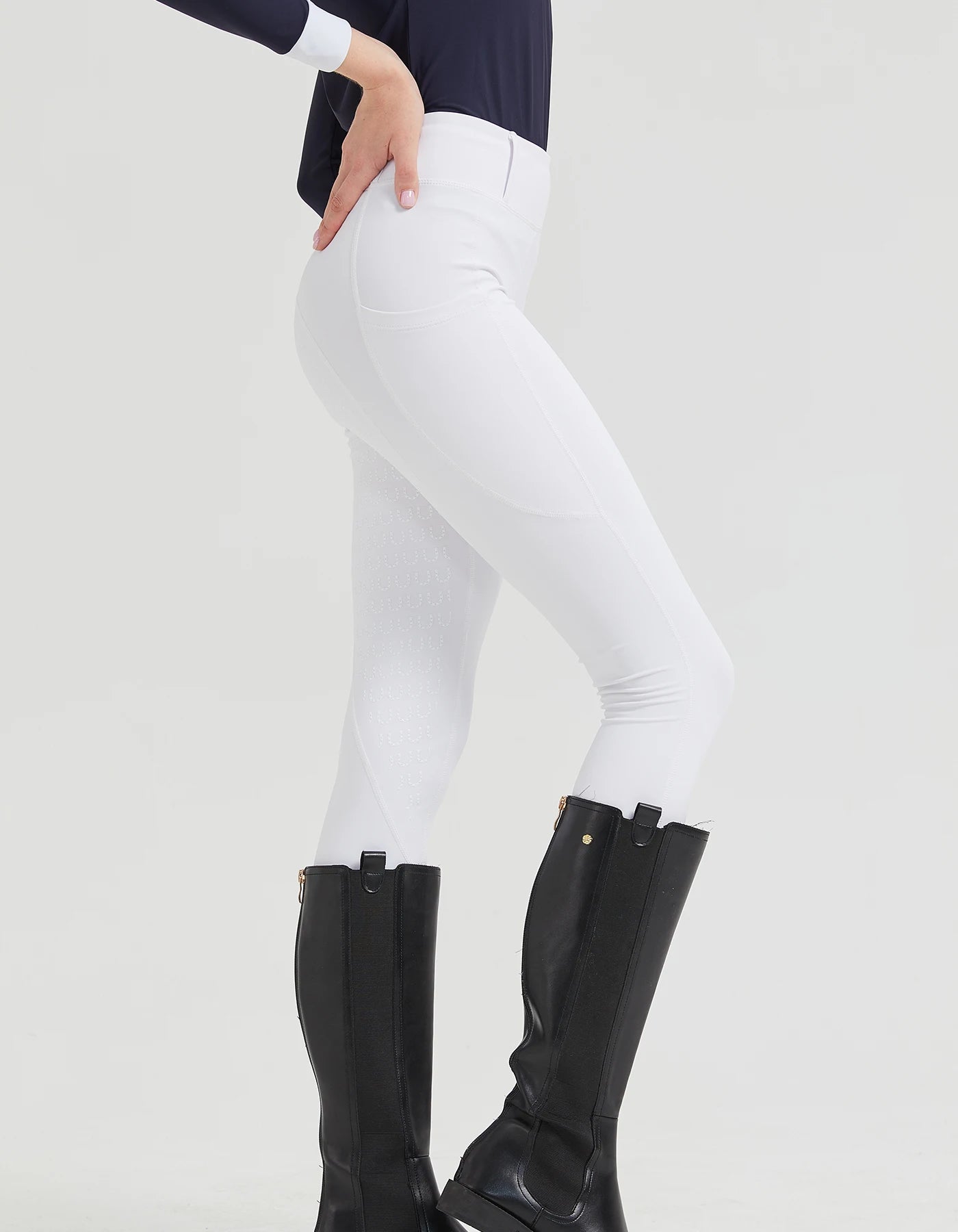 Slim-fitting Silicone Seat Riding Breeches, Women's