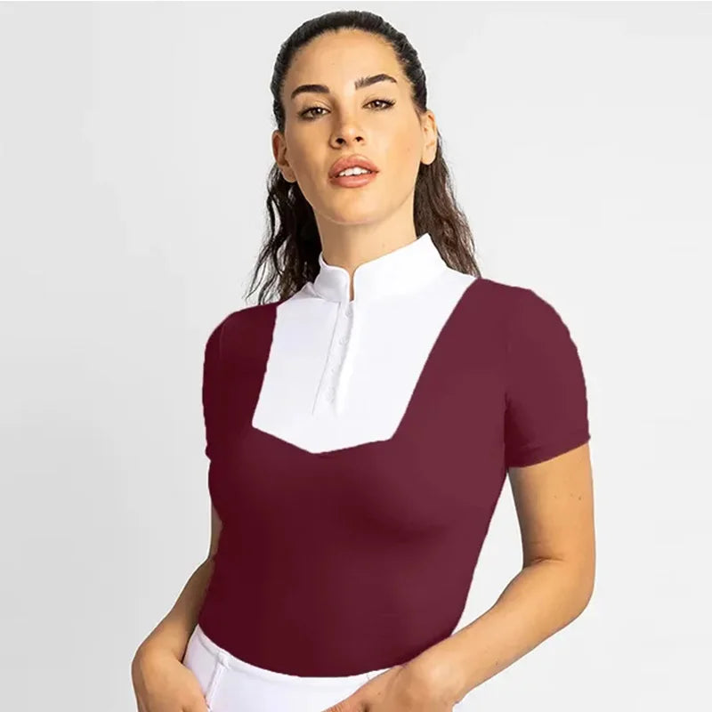 Women Equestrian Tops Training Base Layer