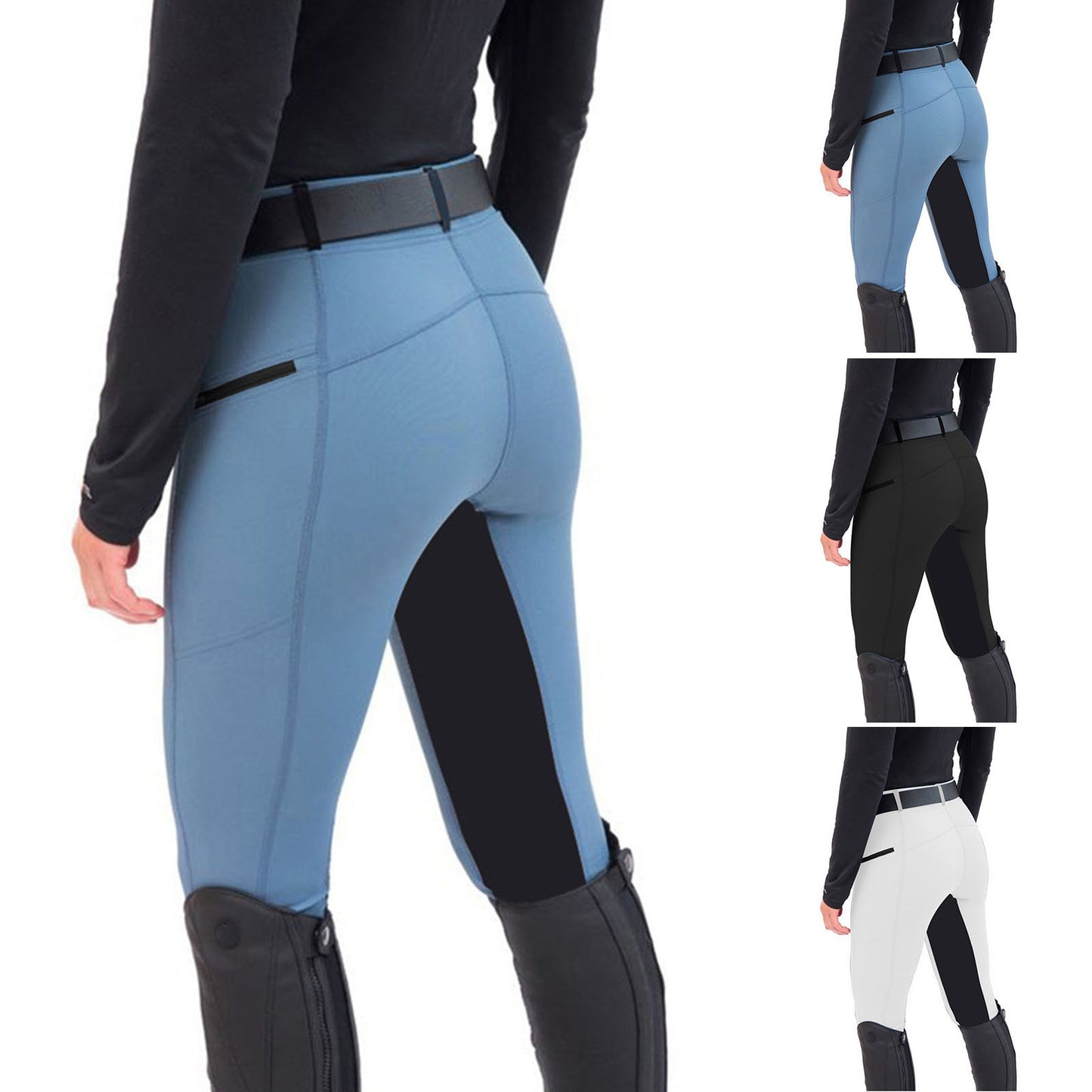 High Waist Elastic Equestrian Breeches