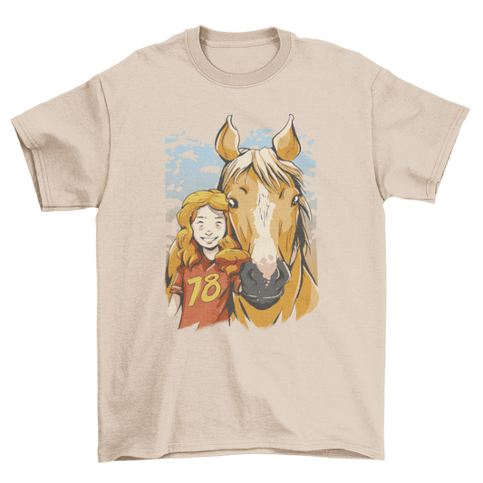 The Girl and Horse T-shirt