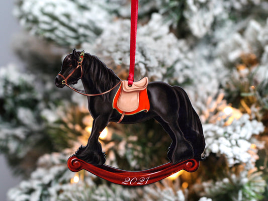 2024 Fell Pony Rocking Horse Christmas Ornament