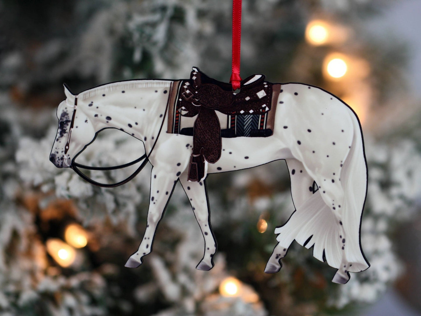 Appaloosa Horse Ornament - Leopard Western Horse Decoration for