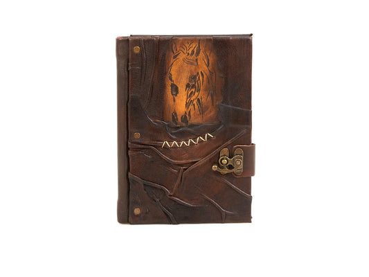 Horse Design Craft Leather Journal Diary Notebook