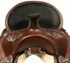 Western Trail Endurance Saddle With Tack (Brown Leather), Sizes 15"-17"