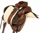 Western Trail Endurance Saddle With Tack (Brown Leather), Sizes 15"-17"